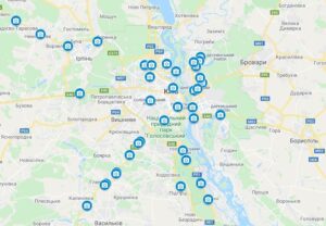 Карта камер фотовідеофіксації перевищення швидкості