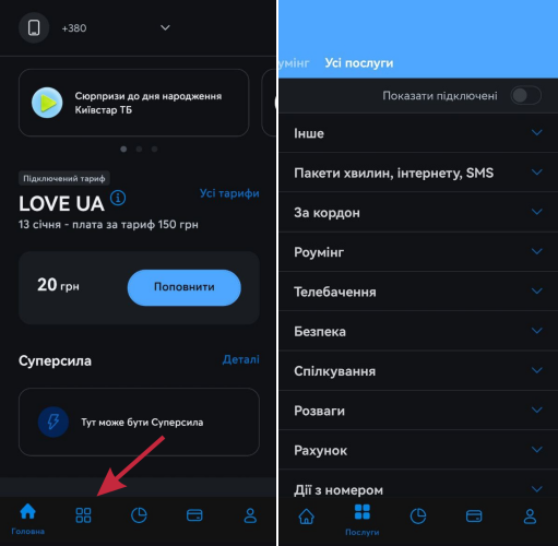 Київстар акції