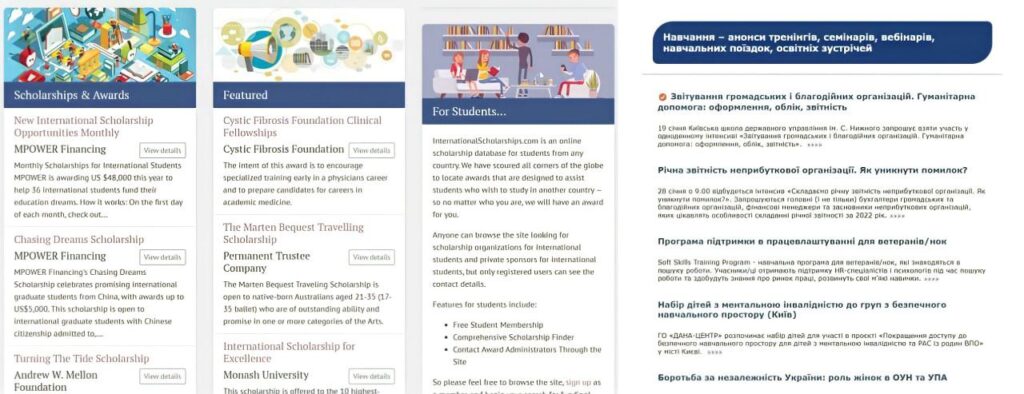 International Scholarships та Гурт