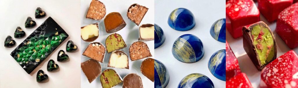 Dolcezza Co - розписні, позолочені та глазуровані цукерки з рідкою серединкою