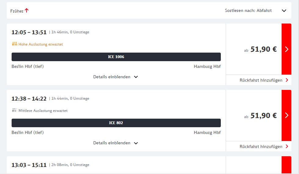 Німецька залізниця. Пошук квитків на сайті Deutsche Bahn