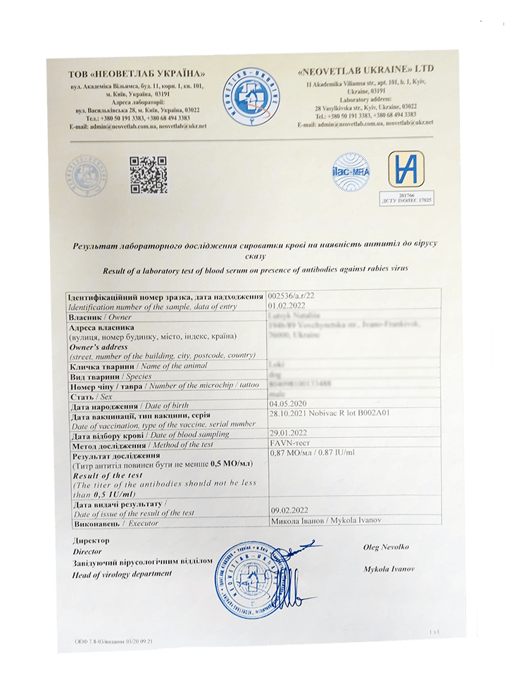 Зразок довідки про титри