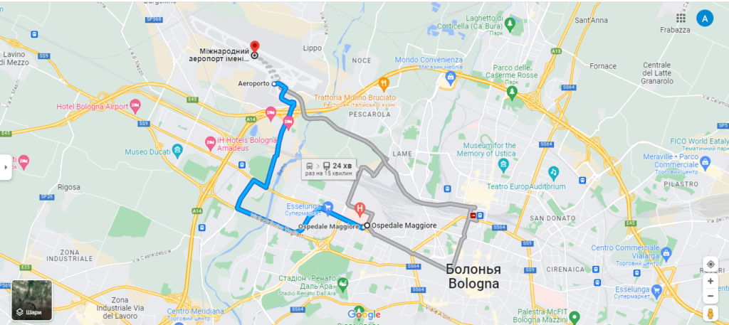 Marshrut avtobusa 944 Як дістатися до аеропорту Болоньї: детальна інструкція