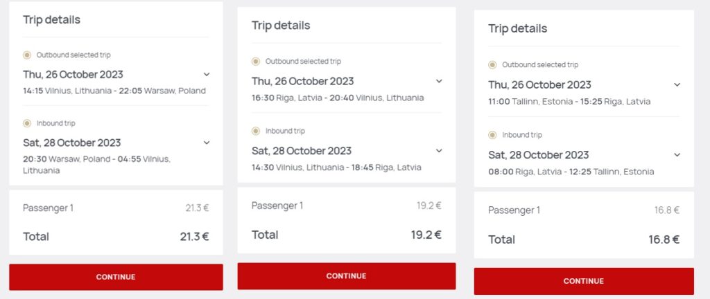 Варшава-Вільнюс: дешеві квитки від перевізника LuxExpress.