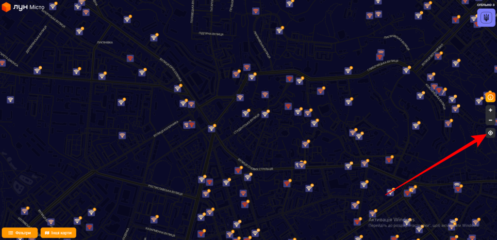 Як знайти своє місцерозташування на мапі
