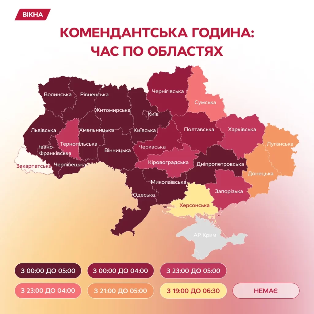 Порушення комендантської години в Україні