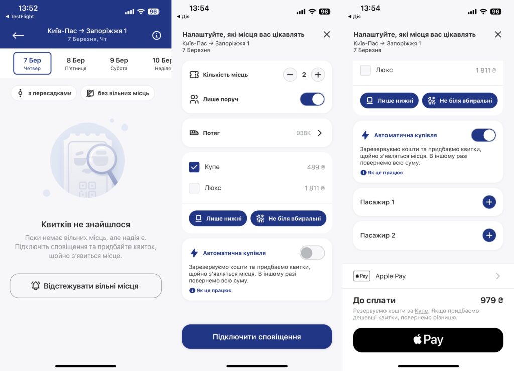 Моніторинг квитків Укрзалізниця