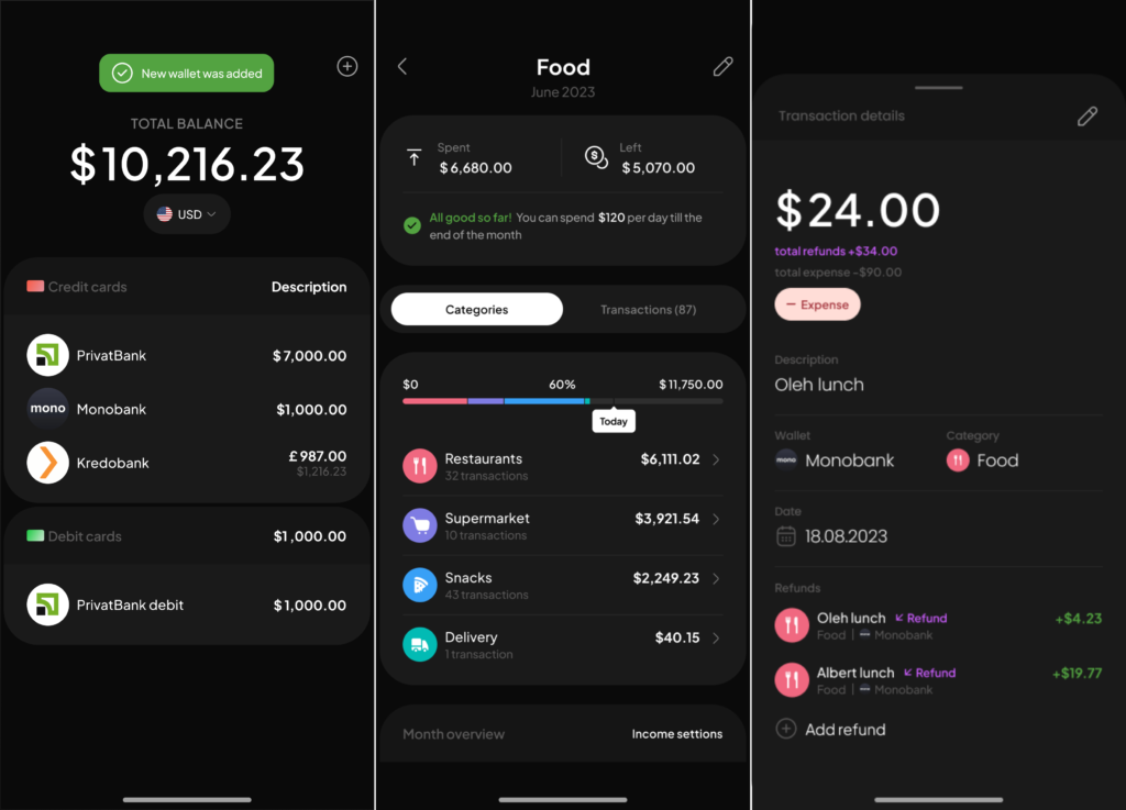 Застосунок для контролю особистих фінансів WiseWallet