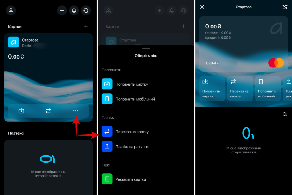 Банк Альянс картка  “Стартова” дизайн функції