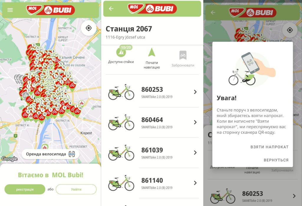 Оренда велосипеда в Будапешті