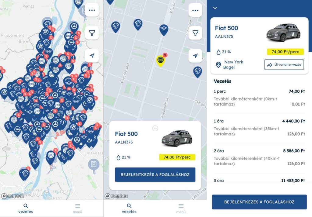 Каршеринг у Будапешті