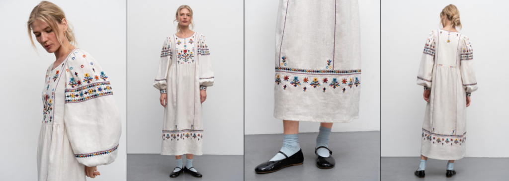 Вишита сукня з льону від Etnodim