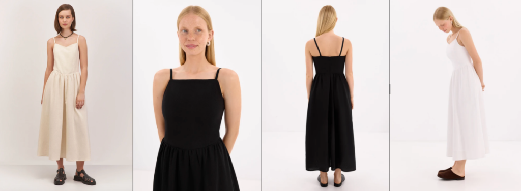 Міді сукня з льону від DiaDia