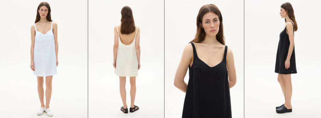 Коротка сукня з льону від Katsurina