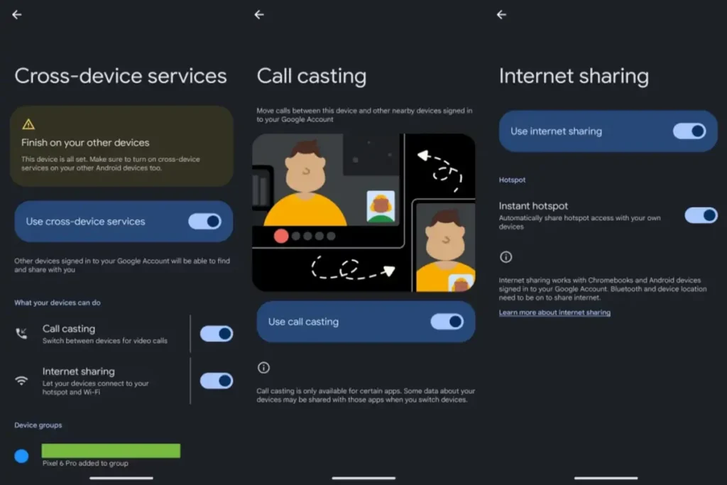 Функції Cross-Device на Android