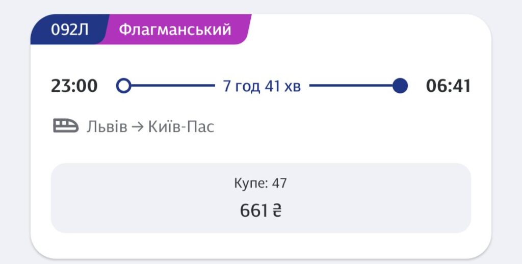 flahmanskyy potiah Ukrzaliznytsia Нові вагони потягів з кращим сервісом тепер маркують позначкою