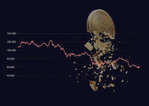 Біткоїн впав більш ніж на 50% від історичного максимуму